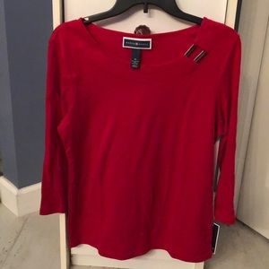 Karen Scott long sleeve knit shirt